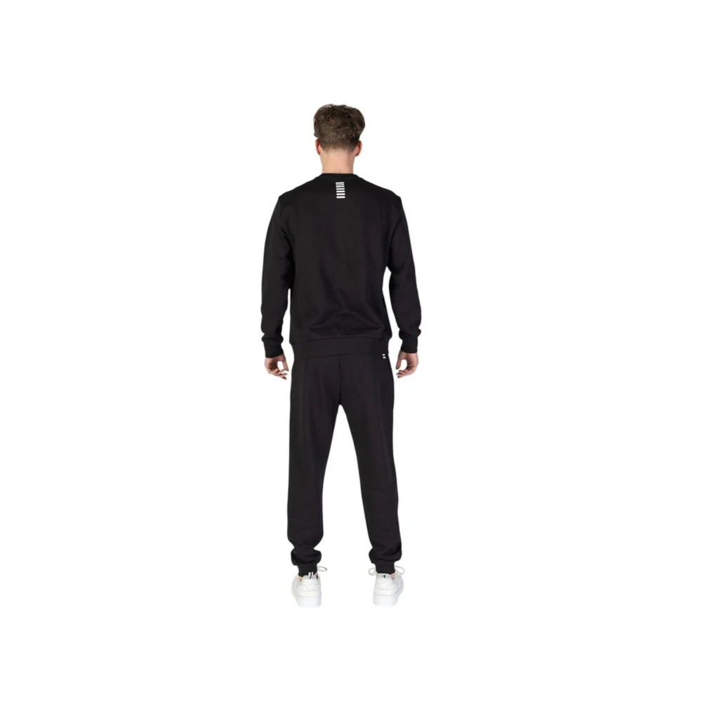 Emporio Armani EA7 Zwart Katoenmix Sweatsuit Black Heren