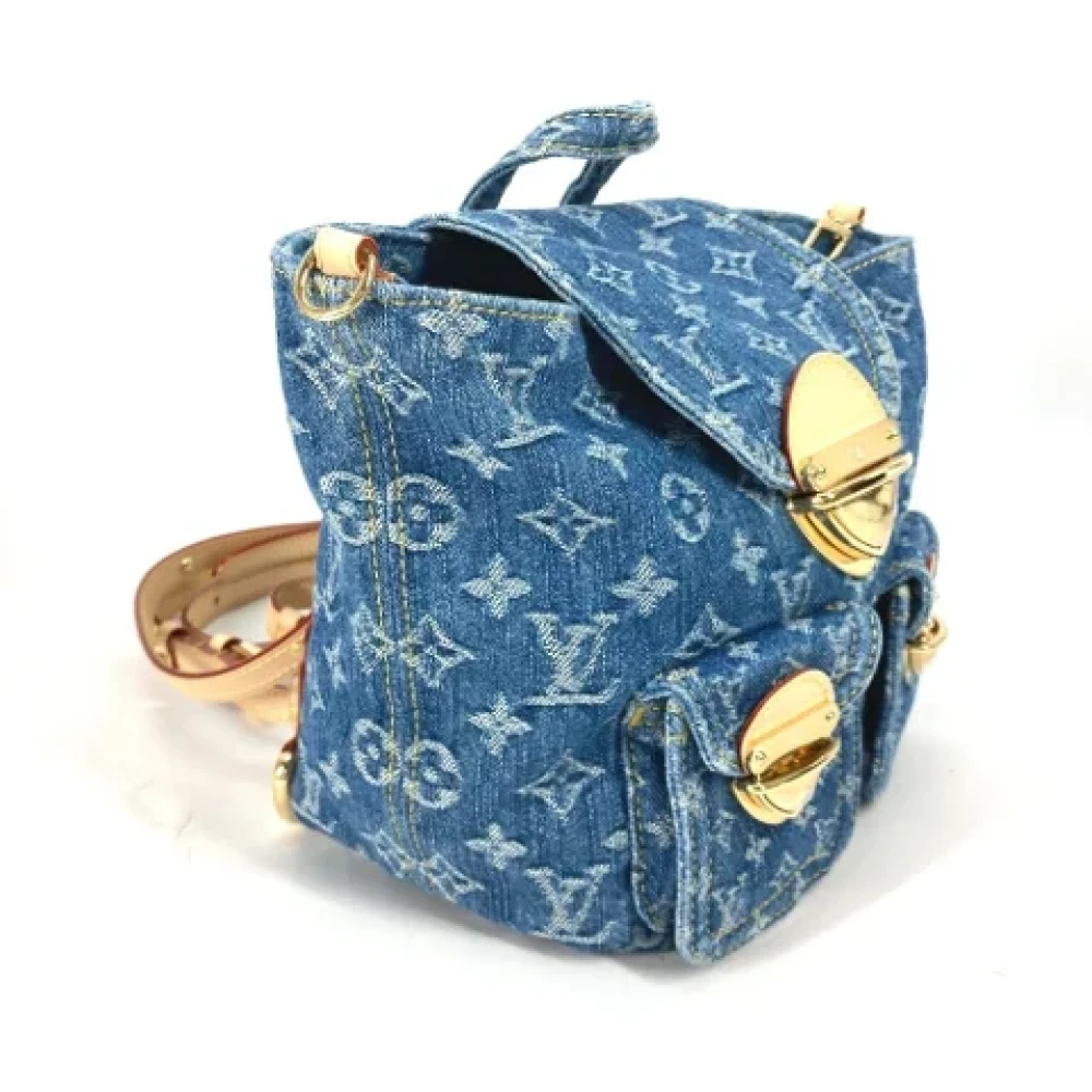 Louis Vuitton Vintage Pre-owned Denim louis-vuitton-bags Blue Dames