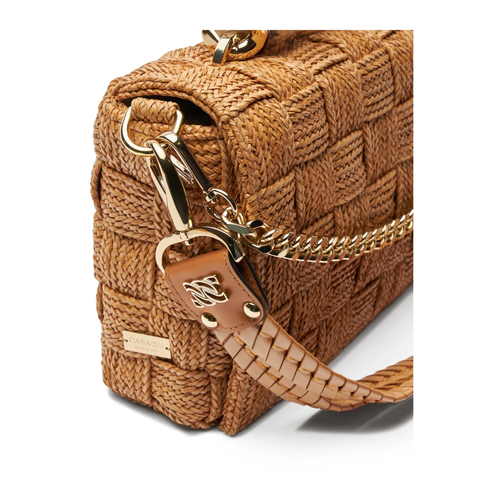 Casadei Hanoi Vegan Leren Tas Brown Dames