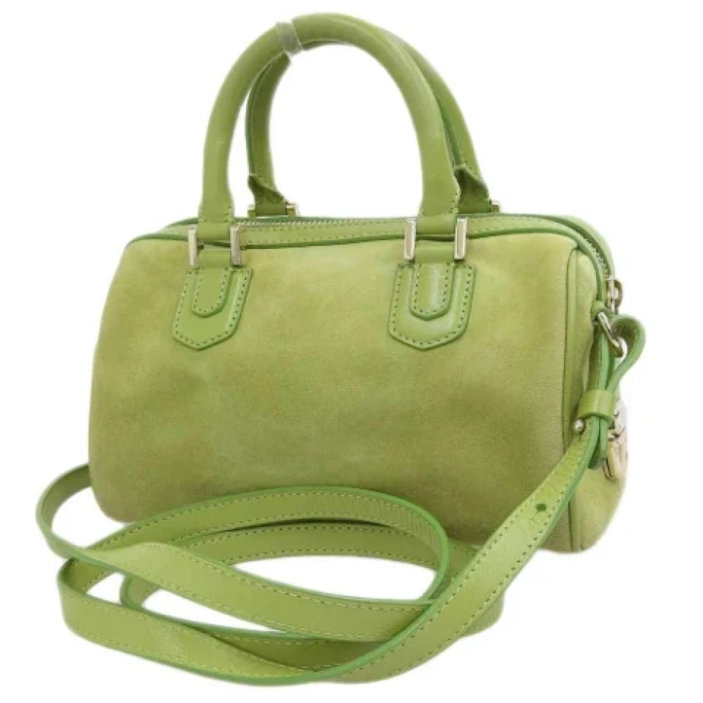 Armani Pre-owned Fabric handbags Green Dames