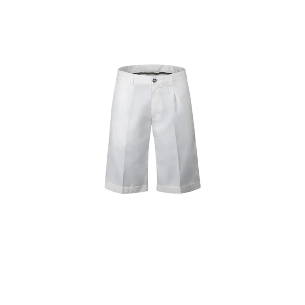 Moorer Men's White Casual Shorts, 2XL, Alicudi Bermuda Shorts