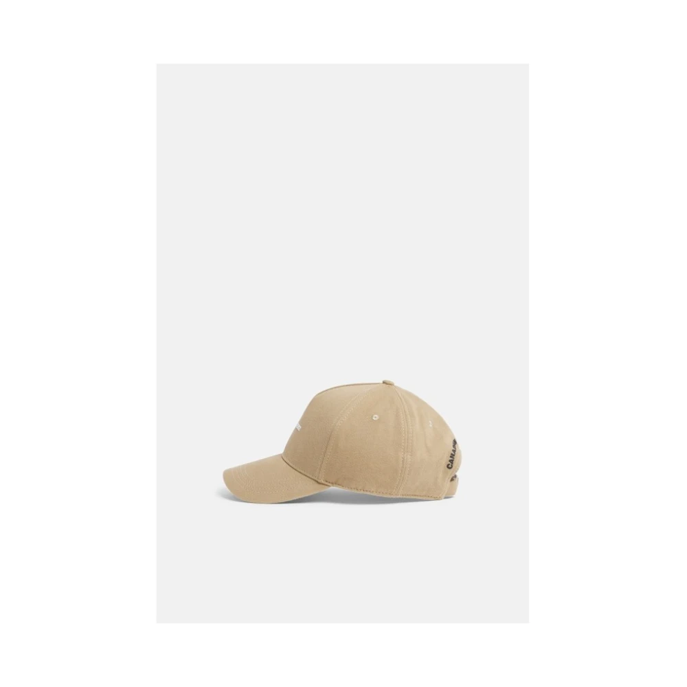 Dsquared2 Geborduurde Logo Baseballpet Beige Dames