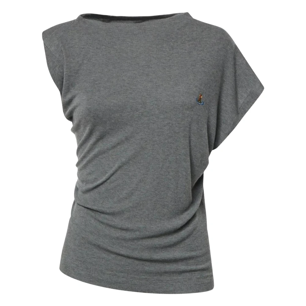 Vivienne Westwood Women's Grey Hebo Top In Viscose - Image 4