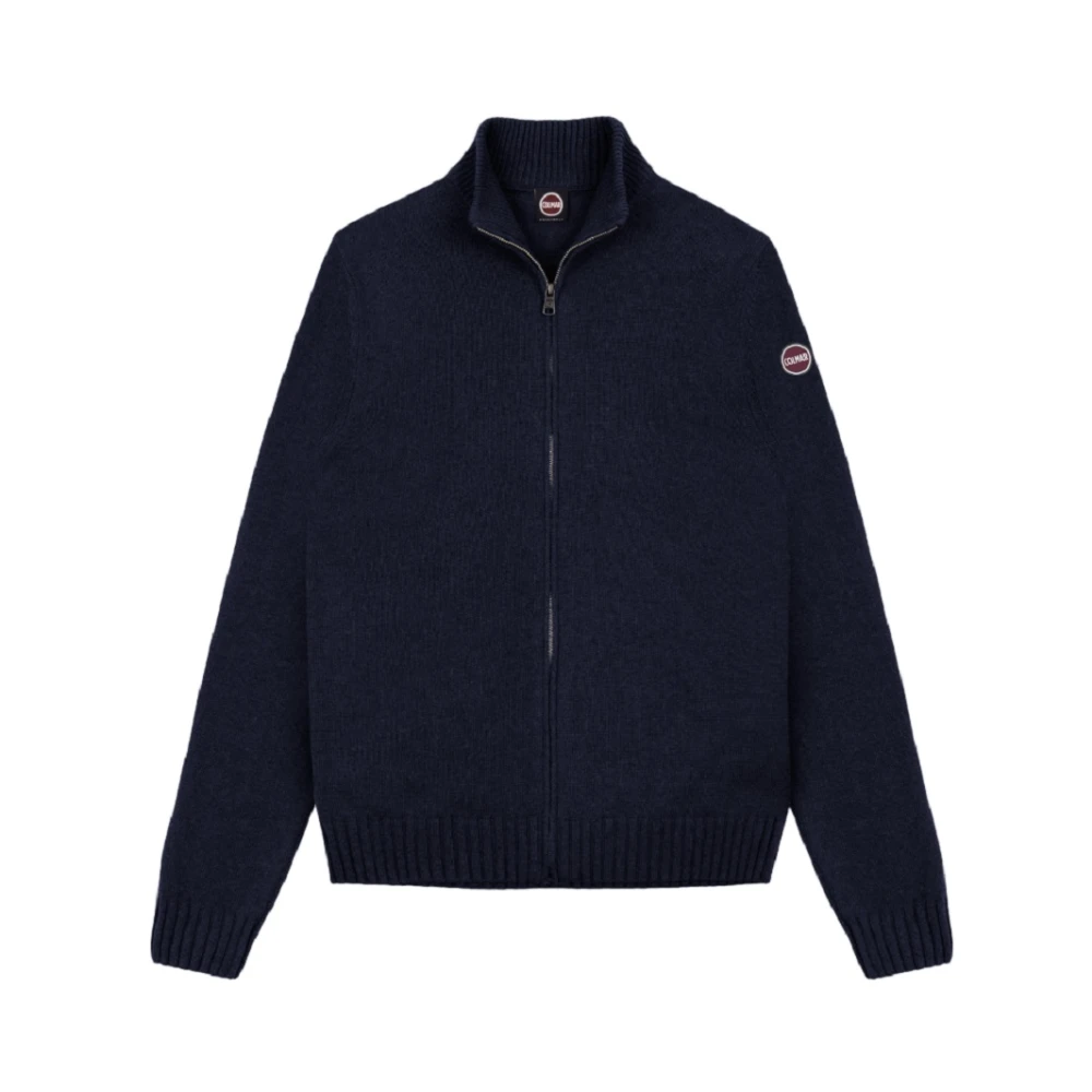 Colmar Men's Blue Cardigans, L, Cashmere Blend Zip Jumper