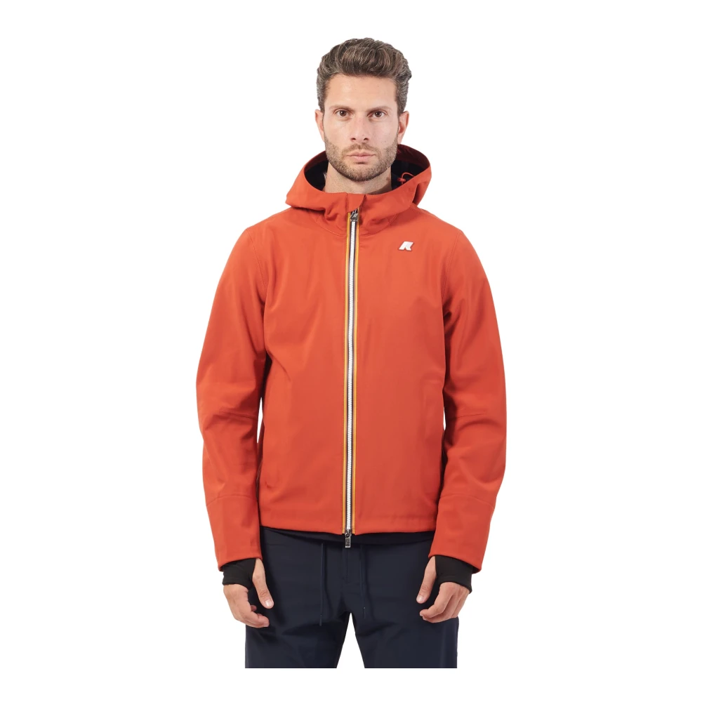 K-way Rode Urban Slim Jas Waterdicht Winddicht Red Heren