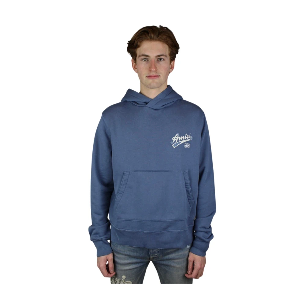 Amiri Bluefin Hoodie Luxe Eigentijds Ontwerp Blue Heren