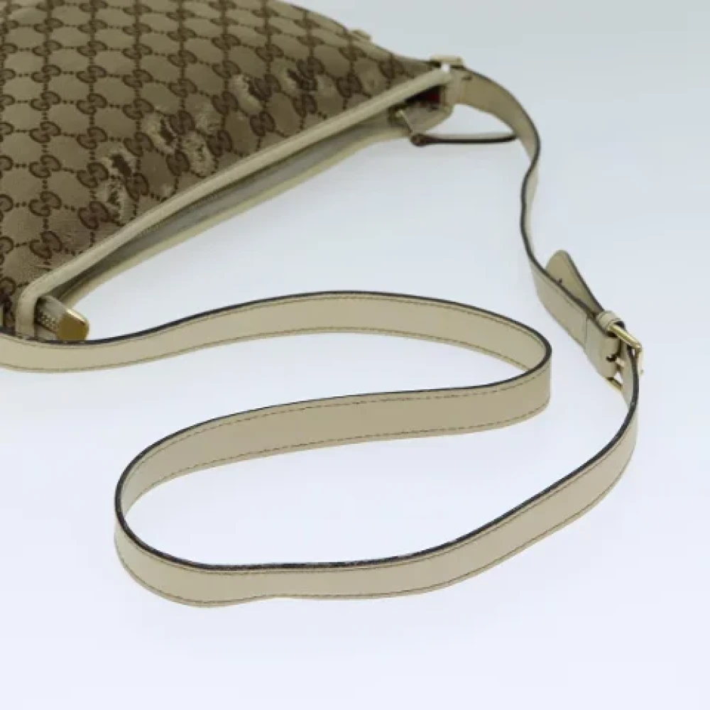 Gucci Vintage Pre-owned Canvas gucci-bags Beige Dames