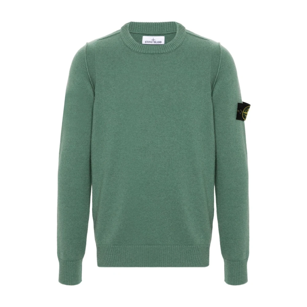 Stone Island Grön Stickad Tröja Green, Herr