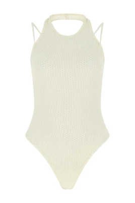 Stretch Viscose Blend Bodysuit