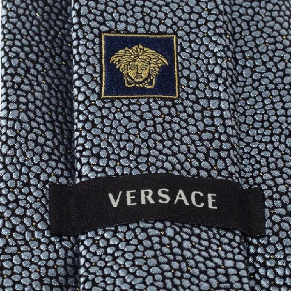 Versace Pre-owned Silk home-office Gray Heren