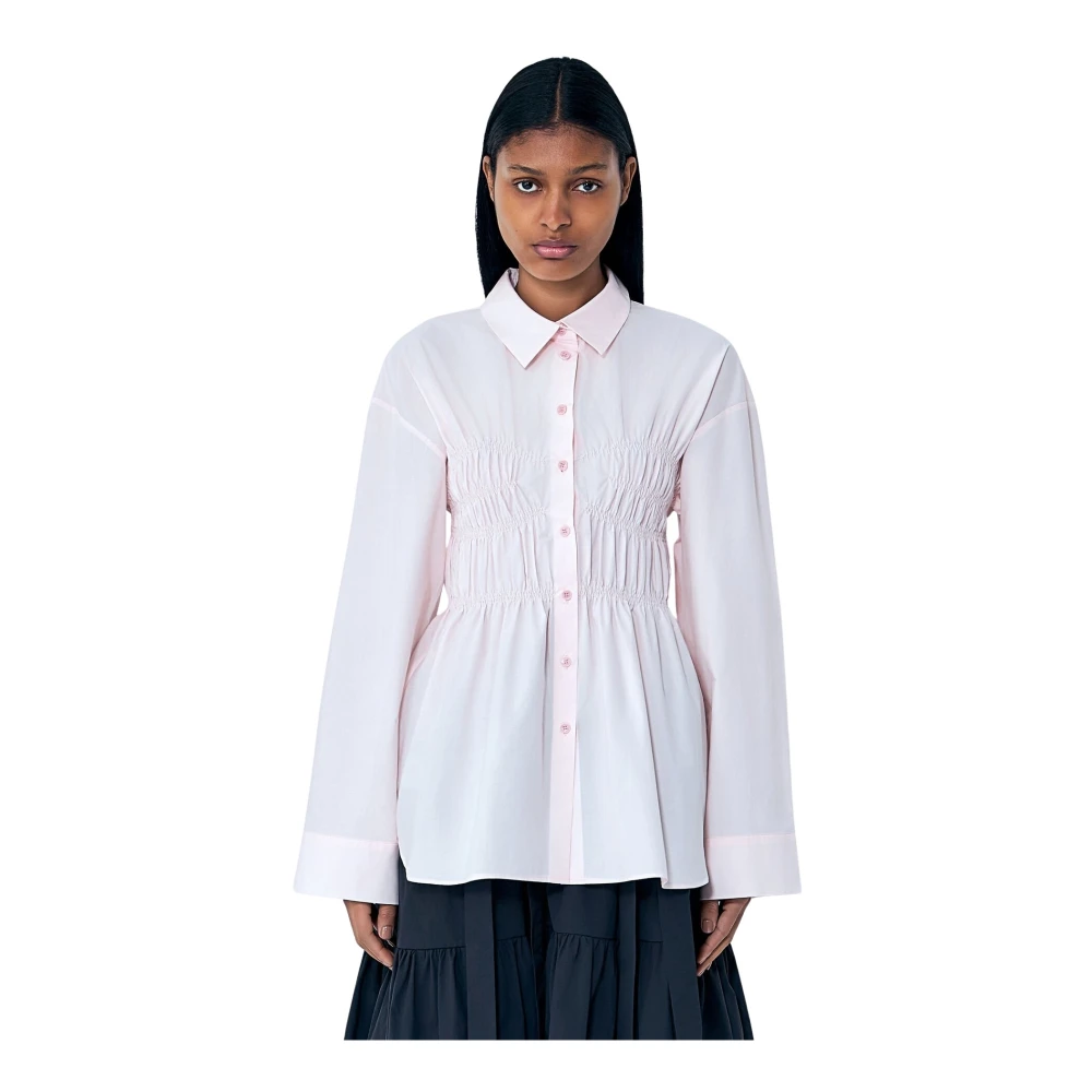 Cecilie Bahnsen Women's Pink Braxton Shirt - Shirts - 2XS - Blouses & Shirts