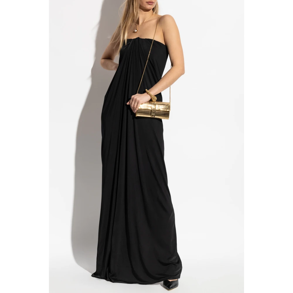 Salvatore Ferragamo Off-shoulder jurk Black Dames