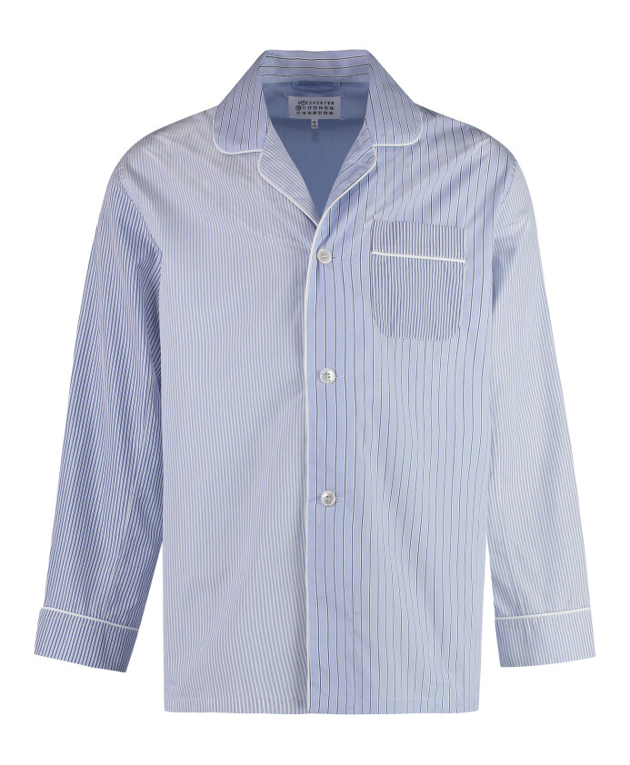 color-block-cotton-pajama-shirt