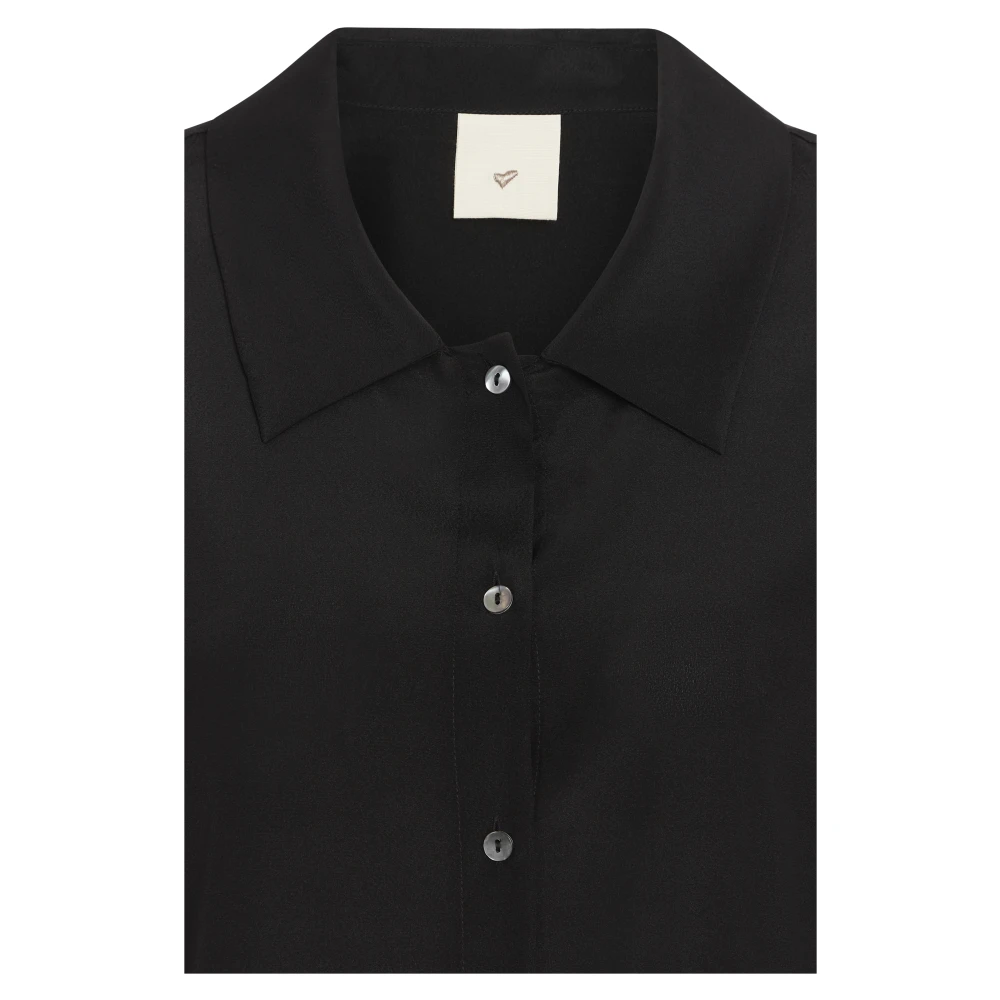 Heartmade Zwarte Metra Shirt voor Vrouwen Black Dames