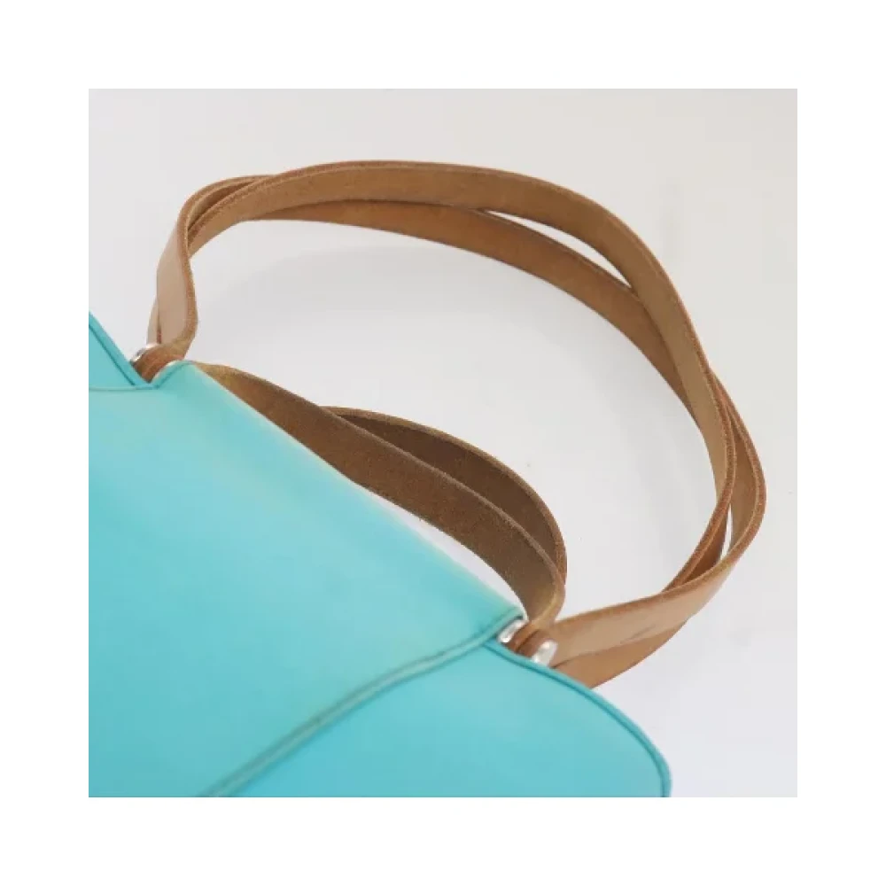 Hermès Vintage Pre-owned Cotton handbags Blue Dames