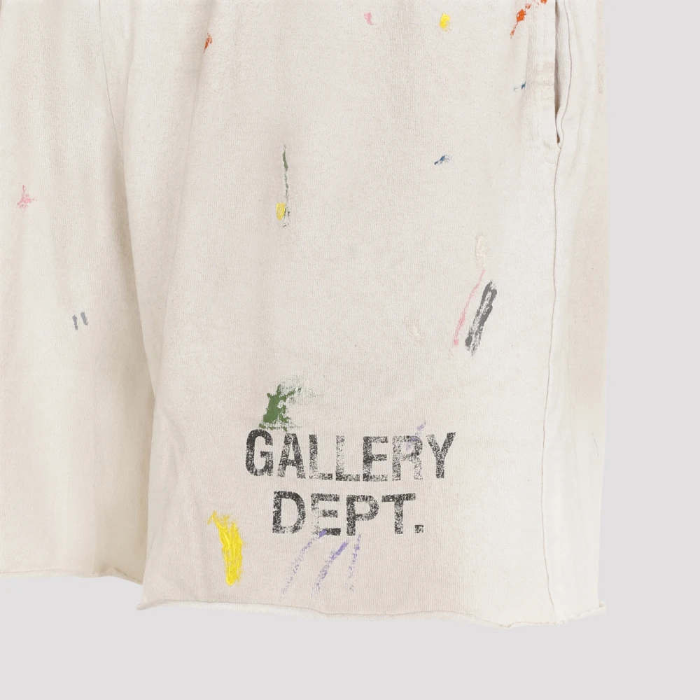 Gallery Dept. Witte Katoenen Shorts voor Mannen White Heren