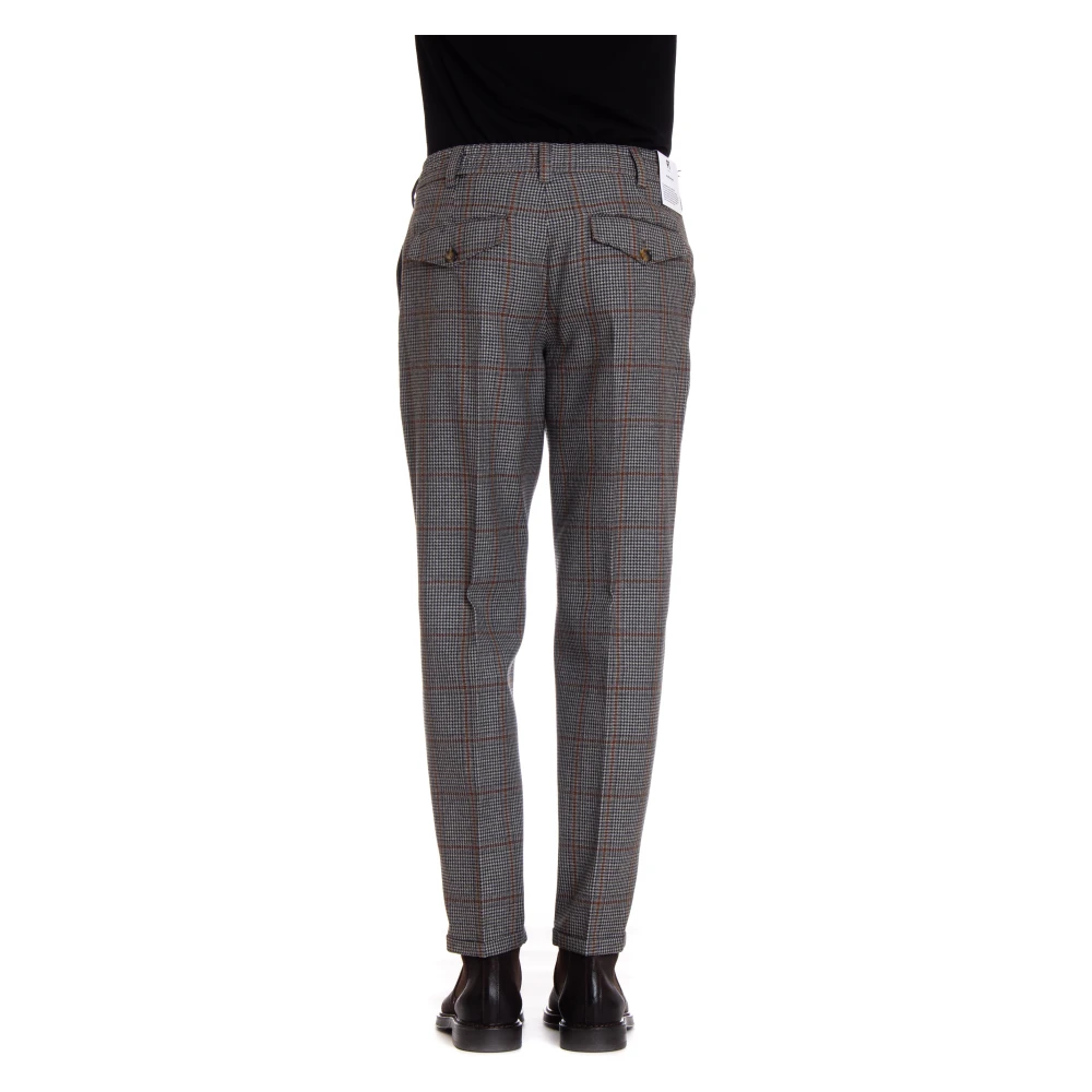 PT Torino Elegant Wool Chinos Gray Heren