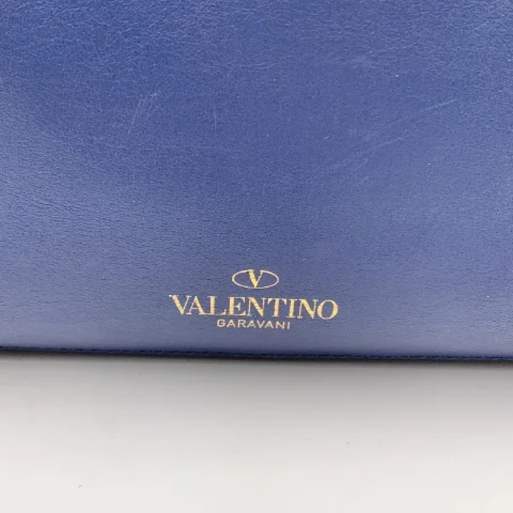 Valentino Vintage Pre-owned Leather shoulder-bags Blue Dames