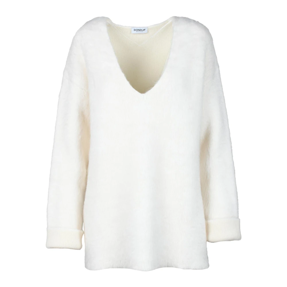 Dondup Wolmix Mohair Acetaat Sweater White Dames