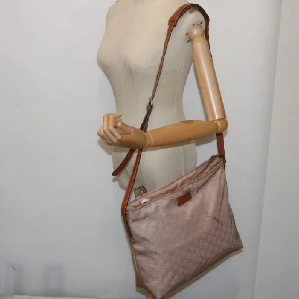 Gucci Vintage Pre-owned Fabric shoulder-bags Pink Dames