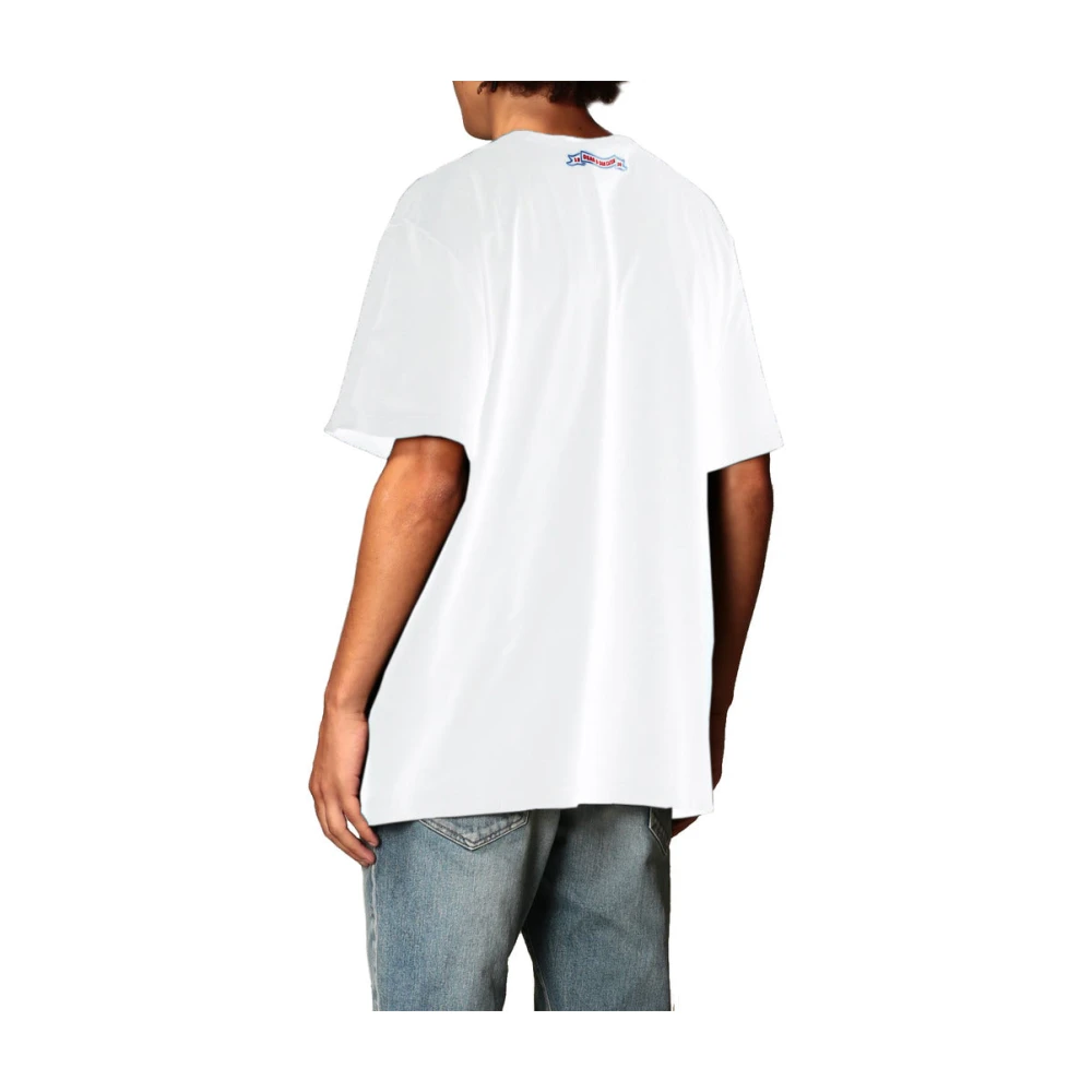 Dsquared2 Grafische Print Katoenen T-shirt White Heren