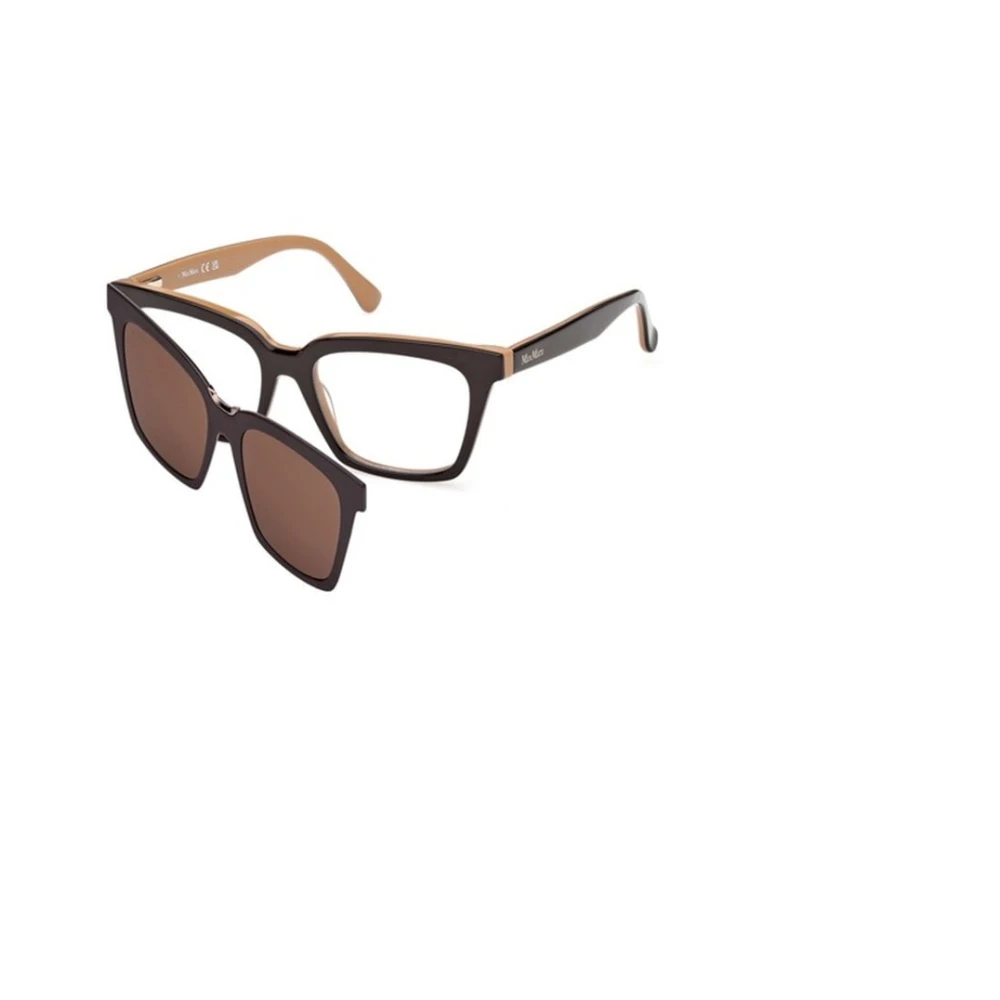 Max Mara Brown Glasses, Female, 52 Mm, Optical Frame