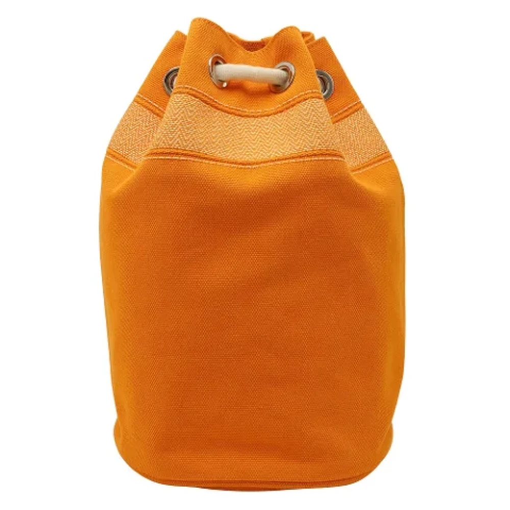 Hermès Vintage Pre-owned Cotton shoulder-bags Orange Dames