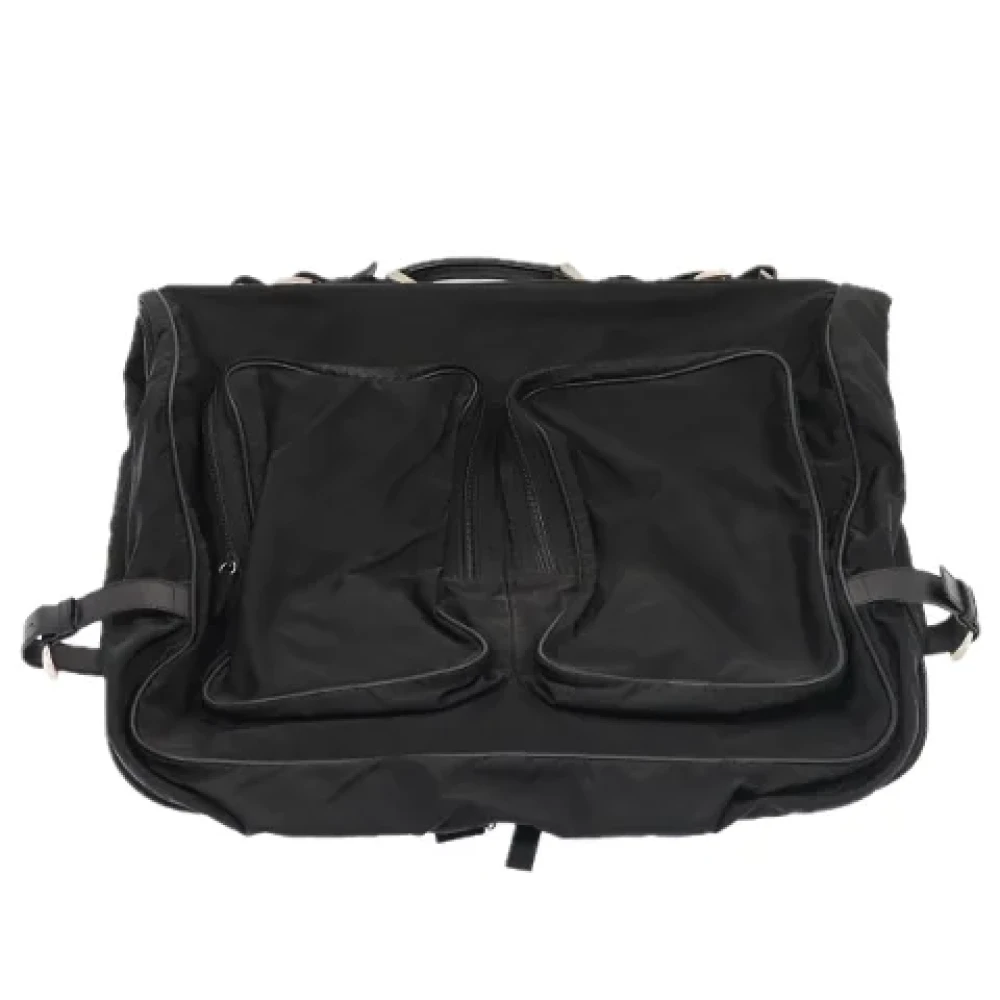 Prada Vintage Pre-owned Fabric travel-bags Black Dames