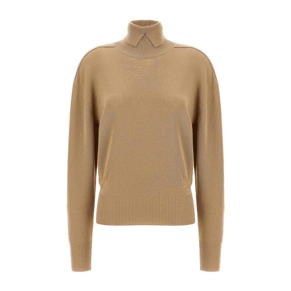VIP【送料無料・関税込み】Burberry High-neck Ribbed Jumper Burberry Turtlenecks • Shop Turtlenecks from Burberry online
