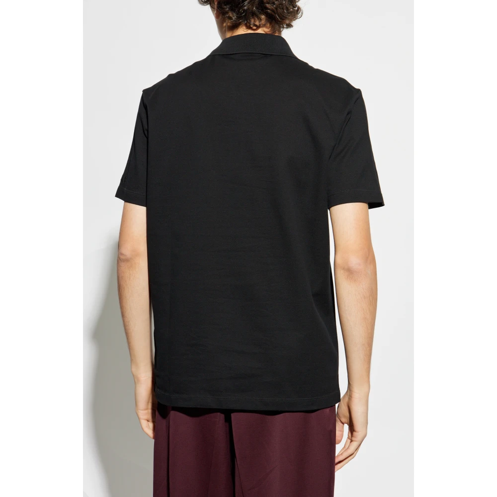 Versace Katoenen polo Black Heren