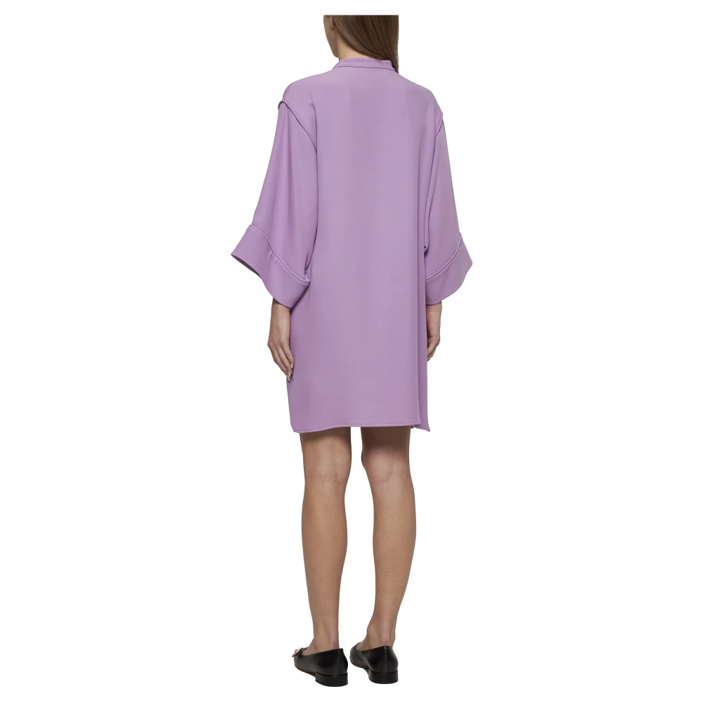 Valentino Elegante Rode Jurk Purple Dames