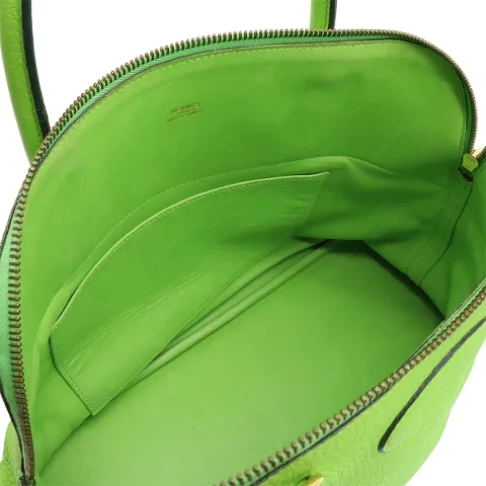 Hermès Vintage Pre-owned Leather handbags Green Dames
