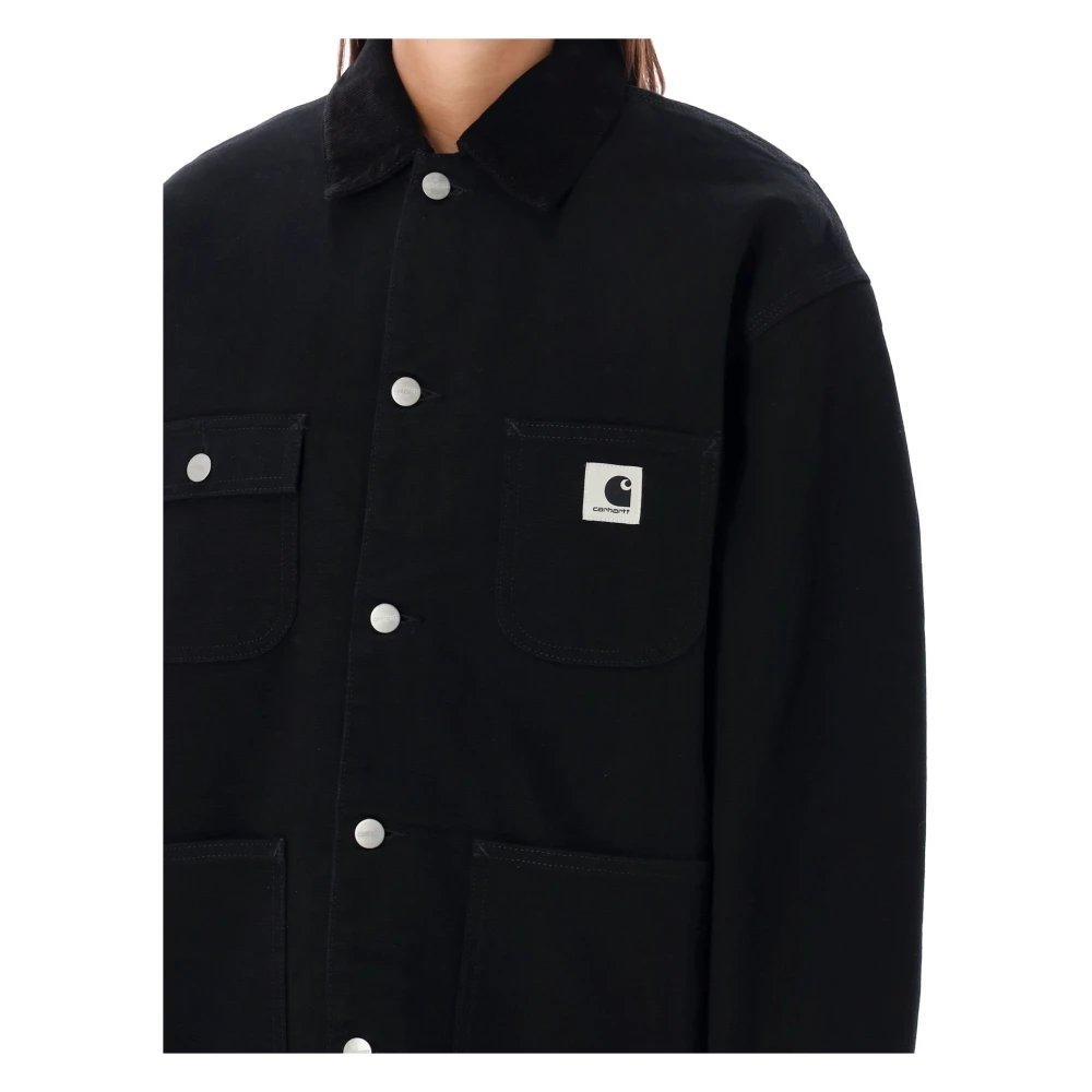 Carhartt WIP Zwart Rinsed OG Michigan Jas Black Dames