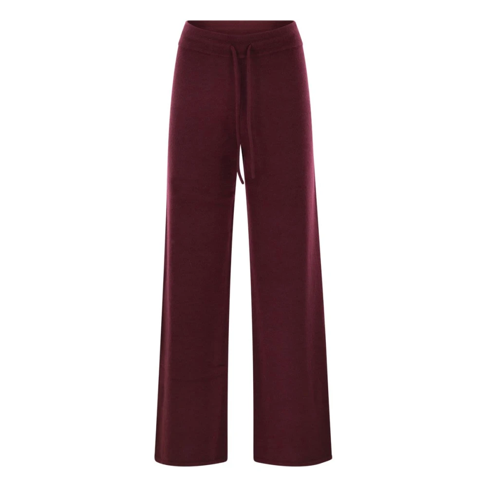 Mc2 Saint Barth Women's Red Cambon Wide Trousers - Wide Trousers - Xs - Trousers