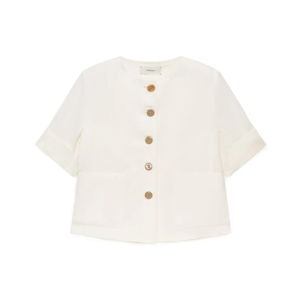 Maliparmi Donna Bianco Giacche, Xs, New,