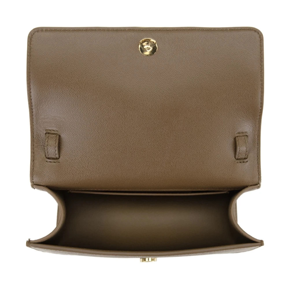 Burberry Dames Schoudertas Magneetknoop Beige Dames