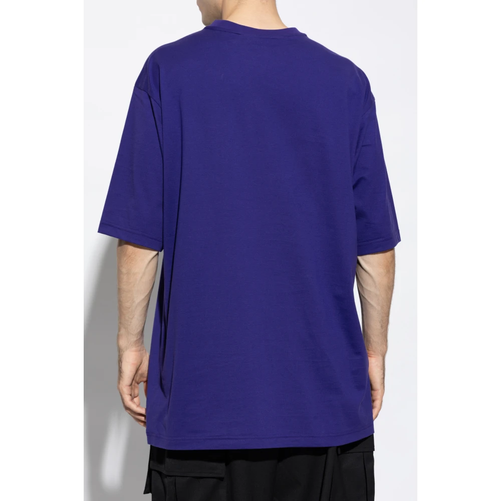 Y-3 T-shirt met logo Purple Unisex