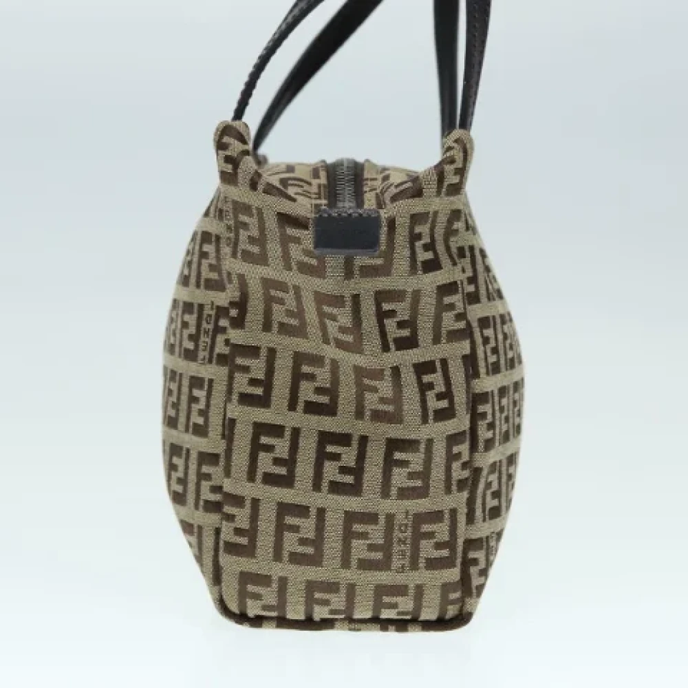 Fendi Vintage Pre-owned Canvas handbags Beige Dames