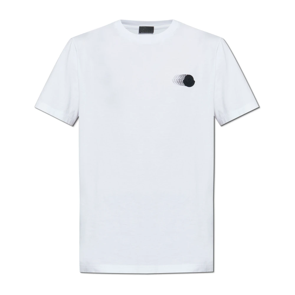 Moncler T-shirt met logopatch White Heren
