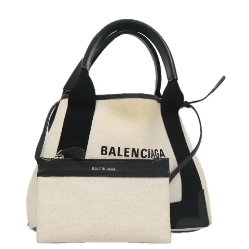 Balenciaga Vintage Pre-owned Canvas balenciaga-bags White Dames