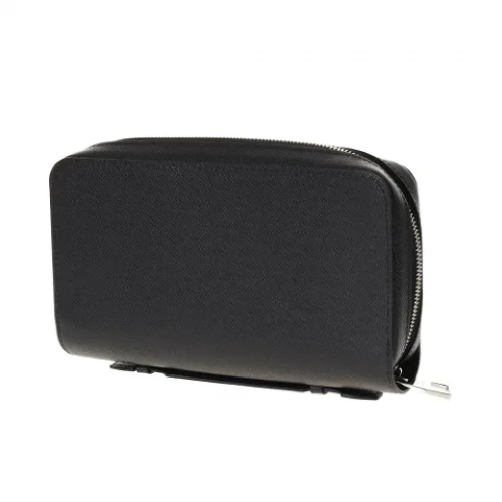 Louis Vuitton Vintage Pre-owned Leather wallets Black Heren