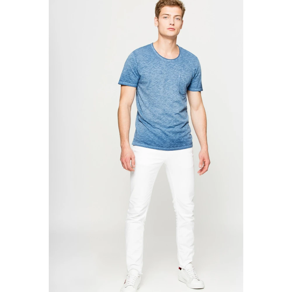 Zadig & Voltaire Blauwe Toby Koud geverfde T-shirt Blue Heren