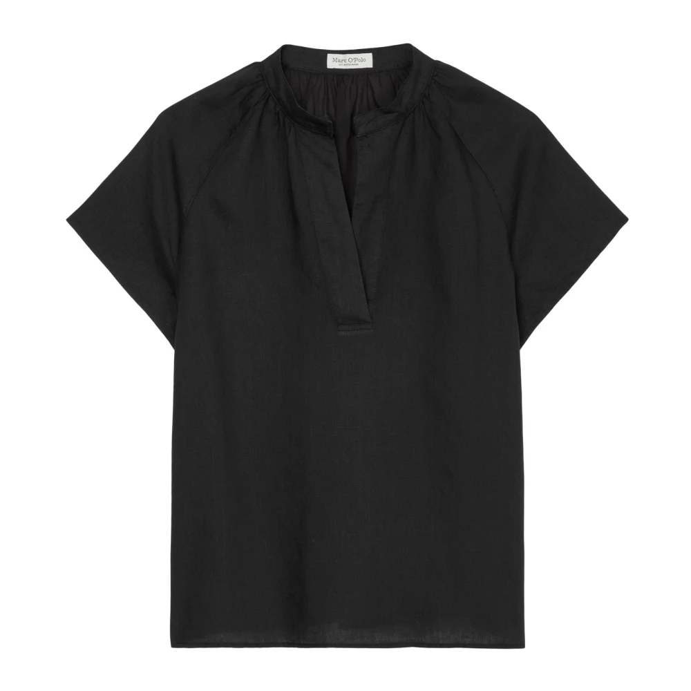Marc O'Polo Linnen blouse normaal Black Dames