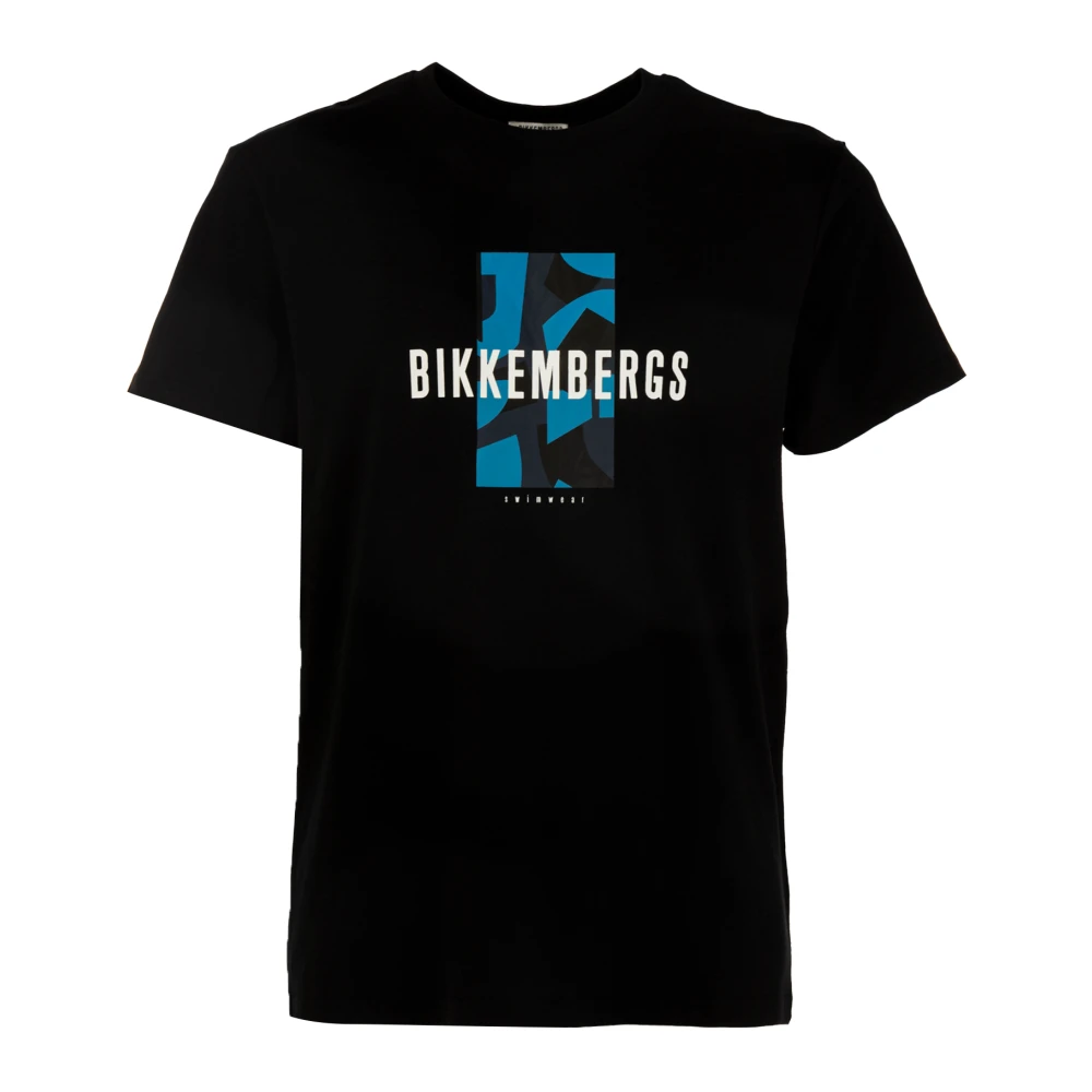 Bikkembergs Heren T-shirt met Opvallend Detail Black Heren