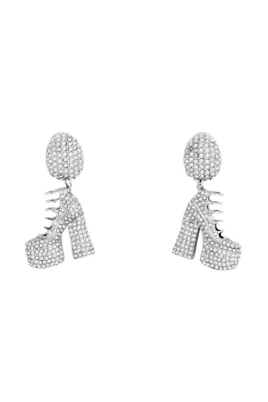Pave Kiki Boot Earrings