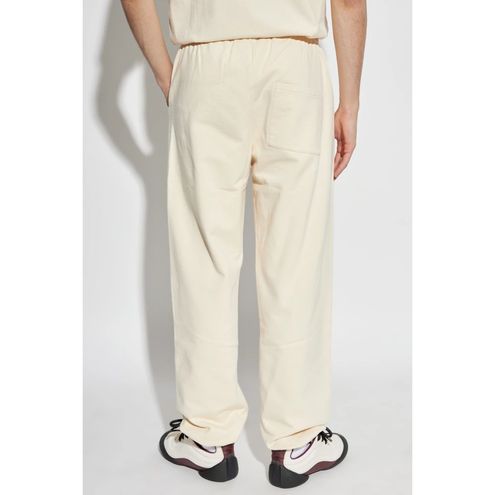 Sporty & Rich Sweatpants uit de The Mountain collectie Beige Unisex