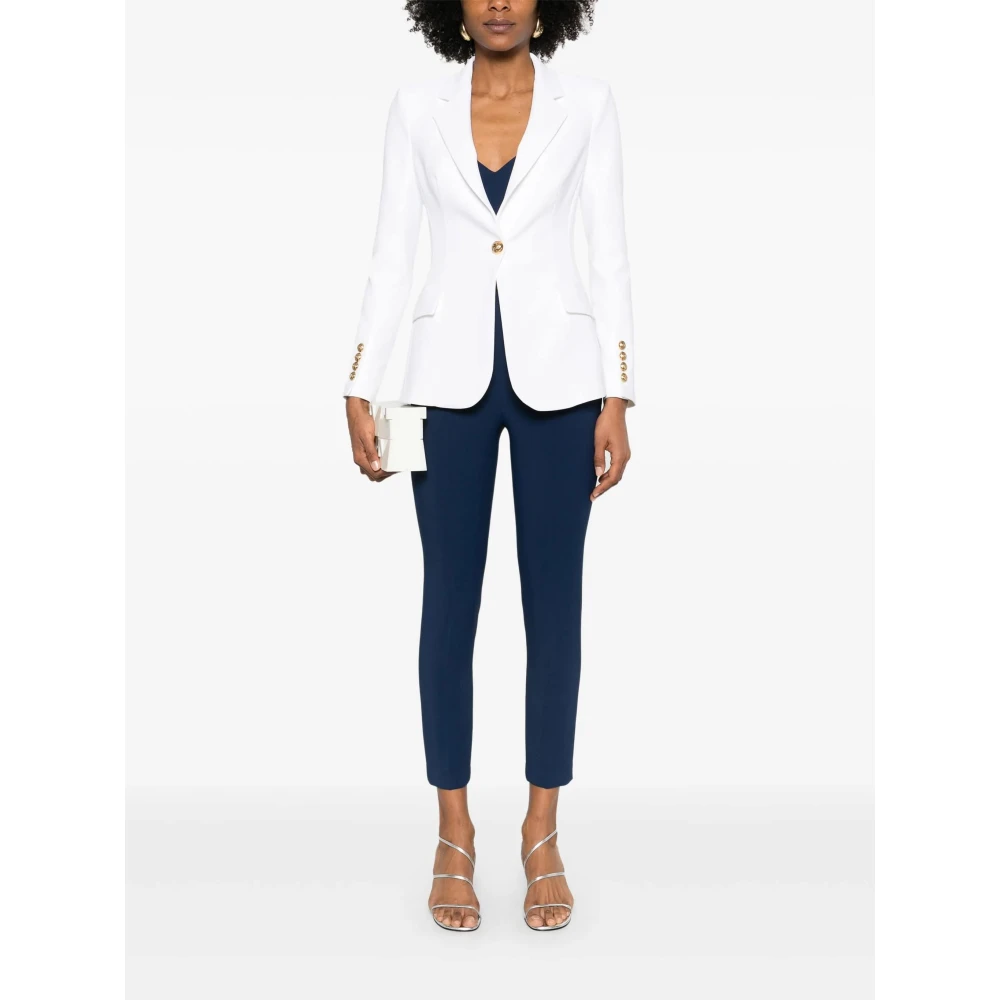 Elisabetta Franchi Ivory Blazer White Dames