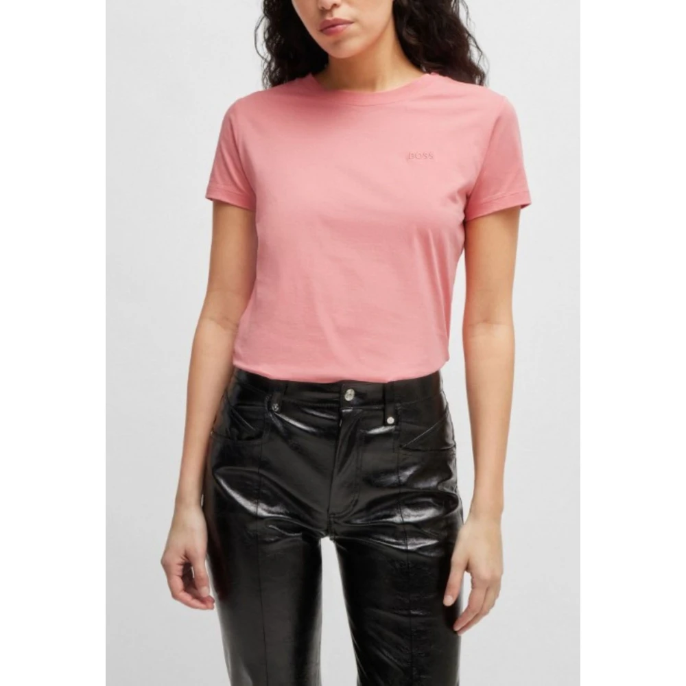 Hugo Boss Dames Casual T-shirt Pink Dames