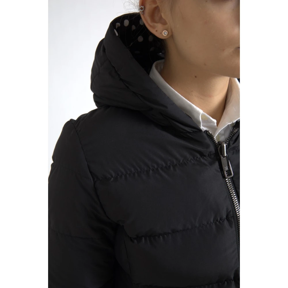 Dolce & Gabbana Elegante zwarte hoodie met rits Black Dames