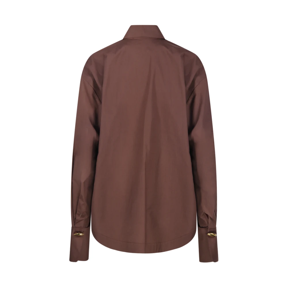 Federica Tosi Moka Overshirt Brown Dames